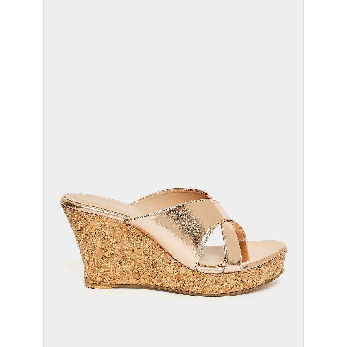 Styli Cross Band Strap Wedge Sandals-women-shoes-heels-image-1