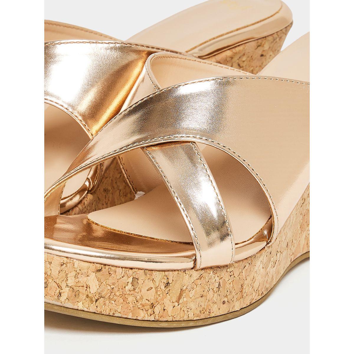 Styli Cross Band Strap Wedge Sandals-women-shoes-heels-image-5