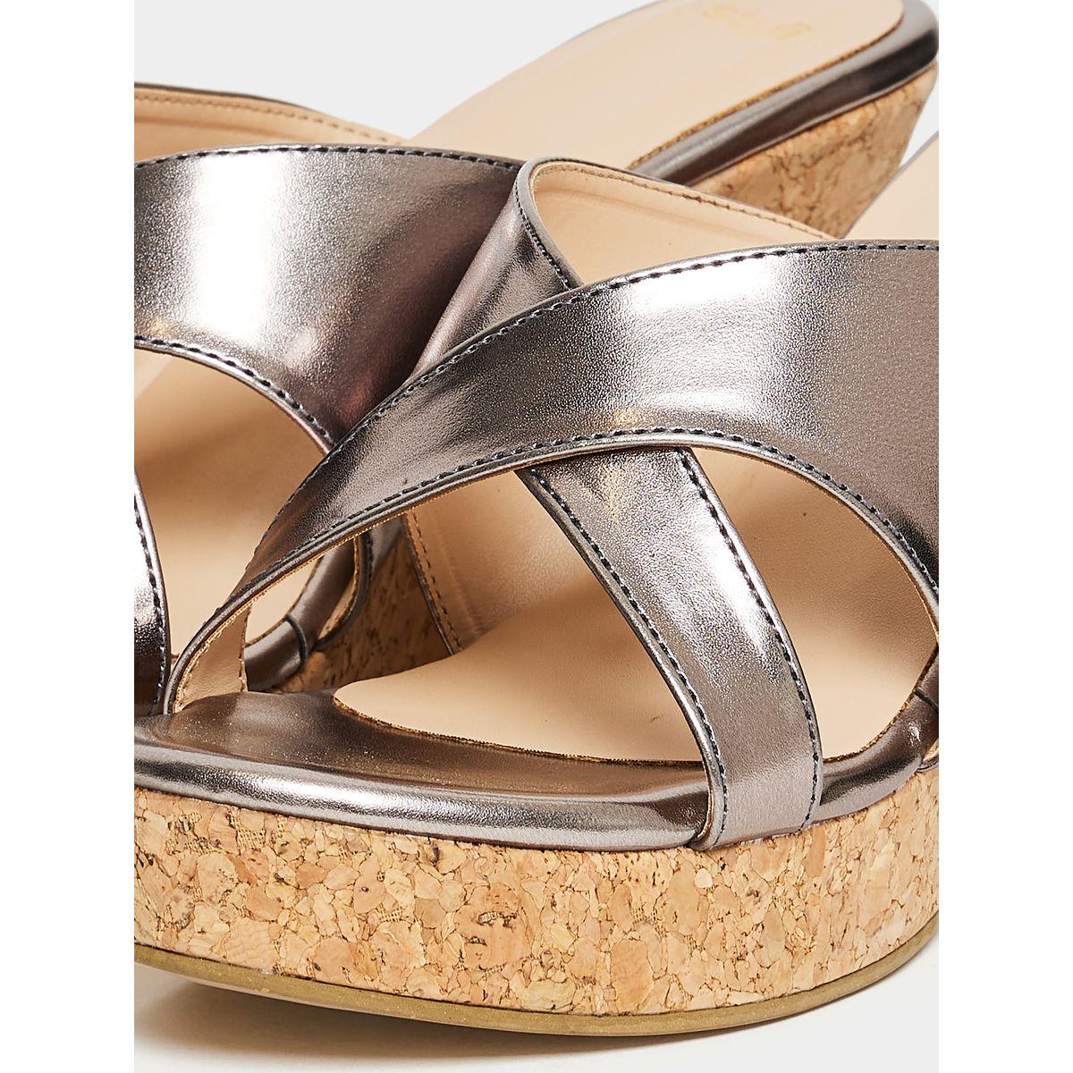 Styli Cross Band Strap Wedge Sandals-women-shoes-heels-image-5