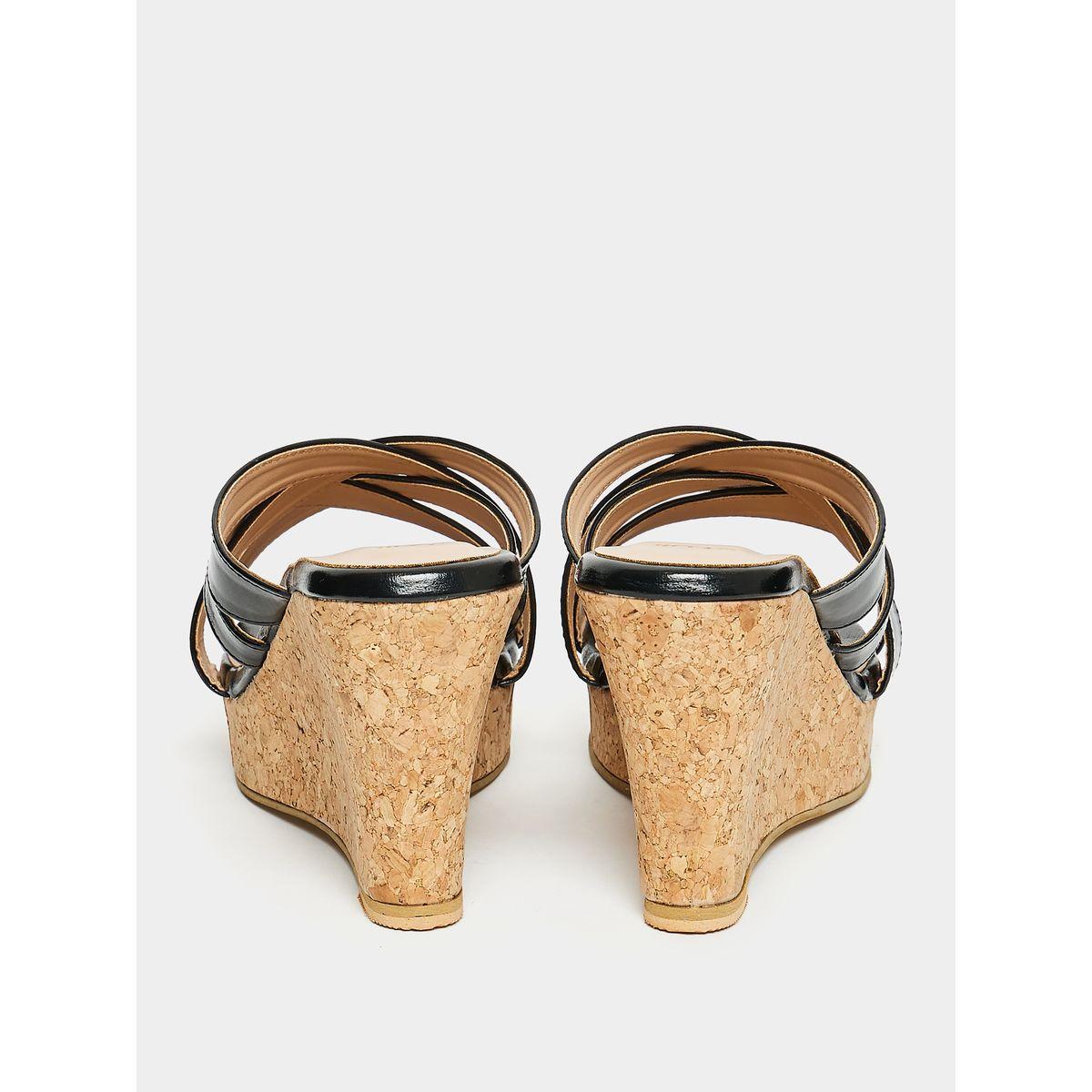 Styli Interlocked Strap Wedge Heel Sandals-women-shoes-heels-image-3