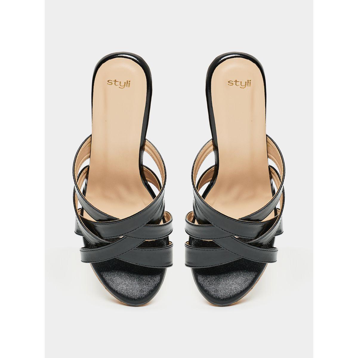 Styli Interlocked Strap Wedge Heel Sandals-women-shoes-heels-image-4
