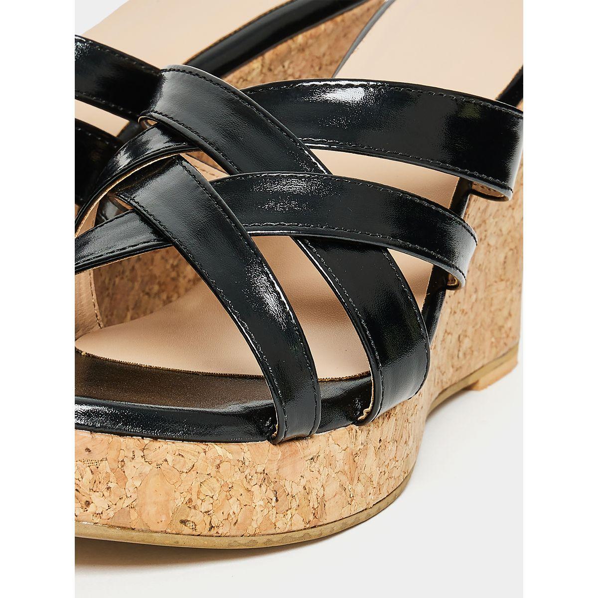 Styli Interlocked Strap Wedge Heel Sandals-women-shoes-heels-image-5