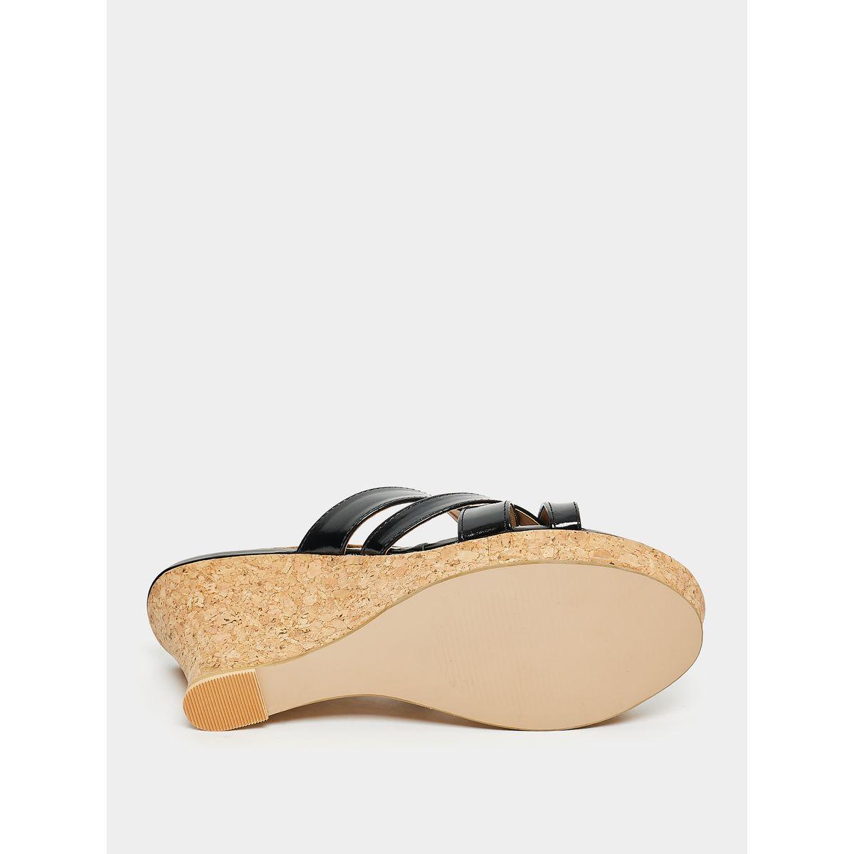 Styli Interlocked Strap Wedge Heel Sandals-women-shoes-heels-image-6