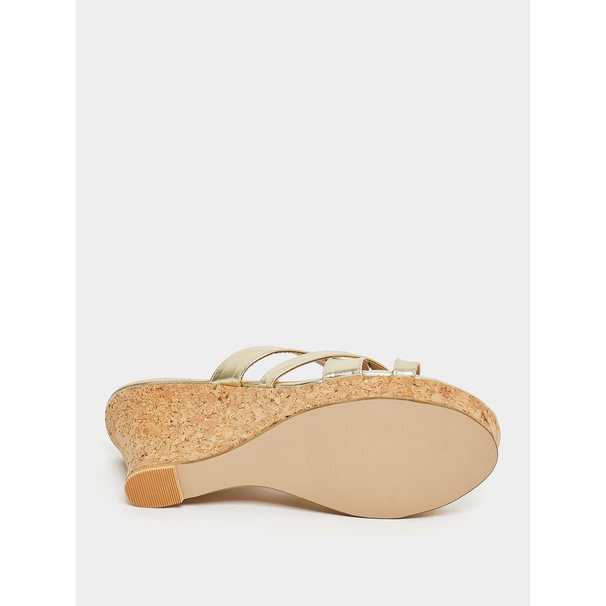 Styli Interlocked Strap Wedge Heel Sandals-women-shoes-heels-image-6