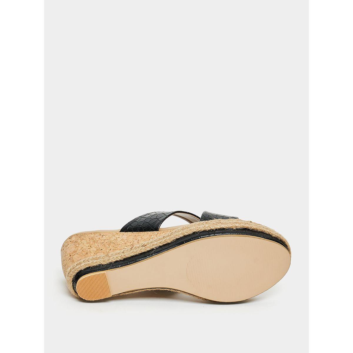 Styli Cross Band Wedge Heel Sandals-women-shoes-heels-image-6