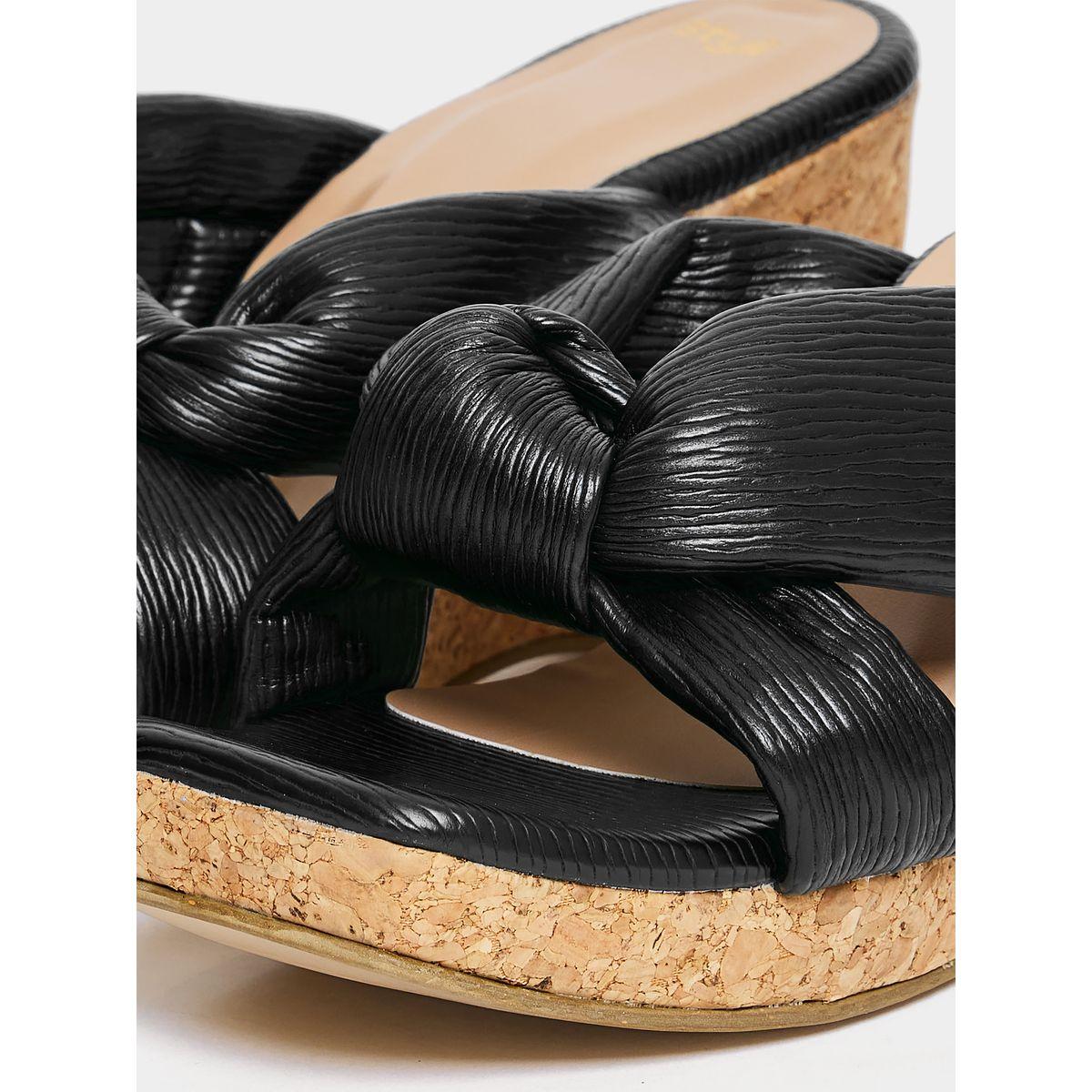 صندل بكعب ويدج مزين بعقدة-women-shoes-heels-image-2