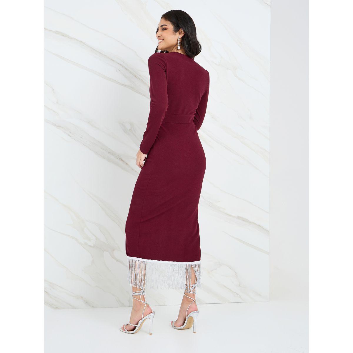 فستان ميدي بنمط لف-women-clothing-dresses-image-4