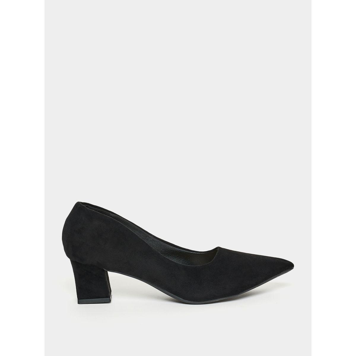 Styli Pointed Toe Block Heel Shoes-women-shoes-heels-image-1