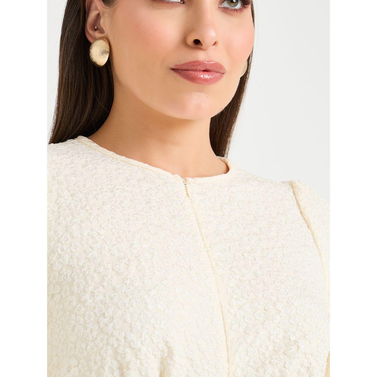 فستان ميدي بتفاصيل بارزة الملمس-women-clothing-dresses-image-3