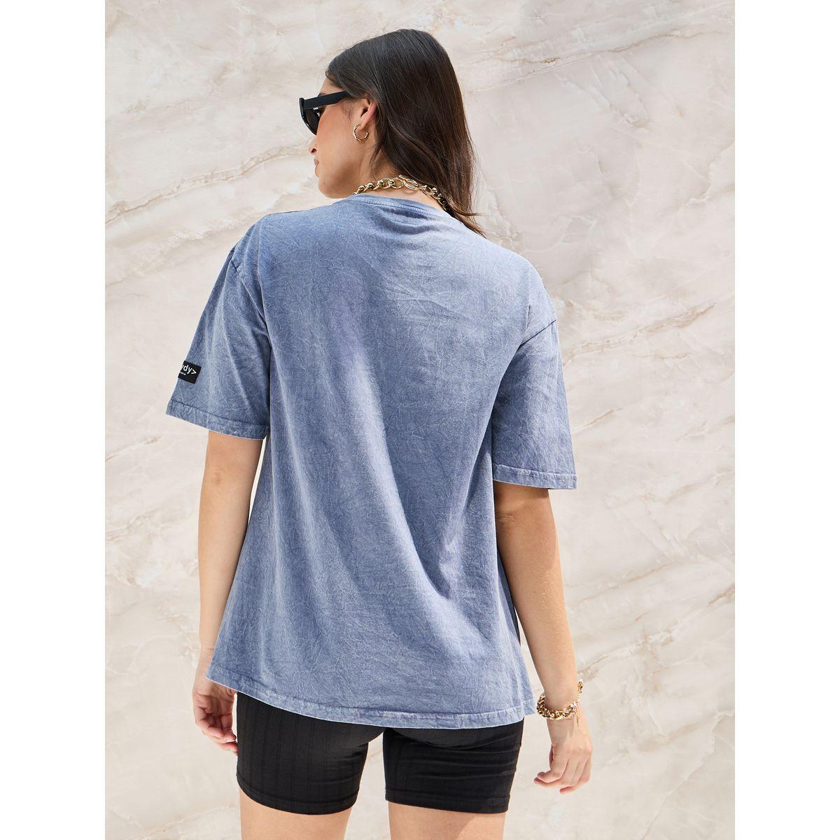 Styli Elevate Oversized Acid Wash T-Shirt With Badge Detail-women-clothing-tshirts-image-5