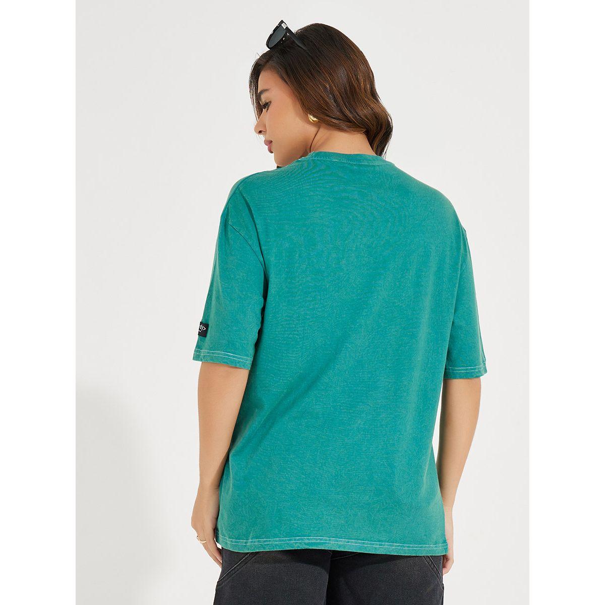 Styli Elevate Oversized Longline Acid Wash T-Shirt with Badge Detail-women-clothing-tshirts-image-5