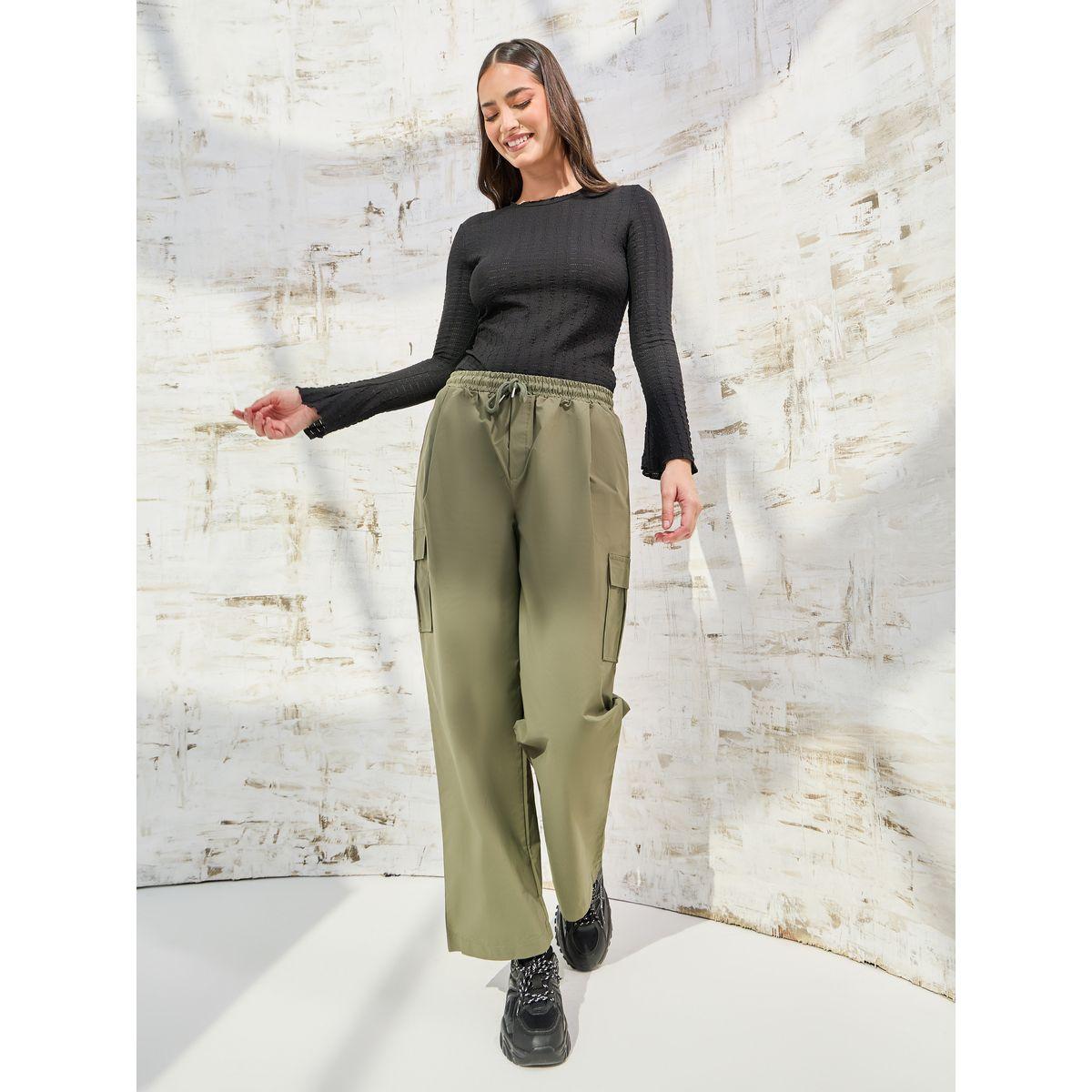 Styli Elevate Textured Flute Sleeve Fitted Top with Lettuce Edge-women-clothing-shirtsandblouses-blouses-image-2