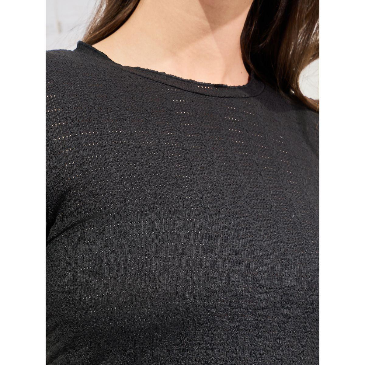 Styli Elevate Textured Flute Sleeve Fitted Top with Lettuce Edge-women-clothing-shirtsandblouses-blouses-image-5