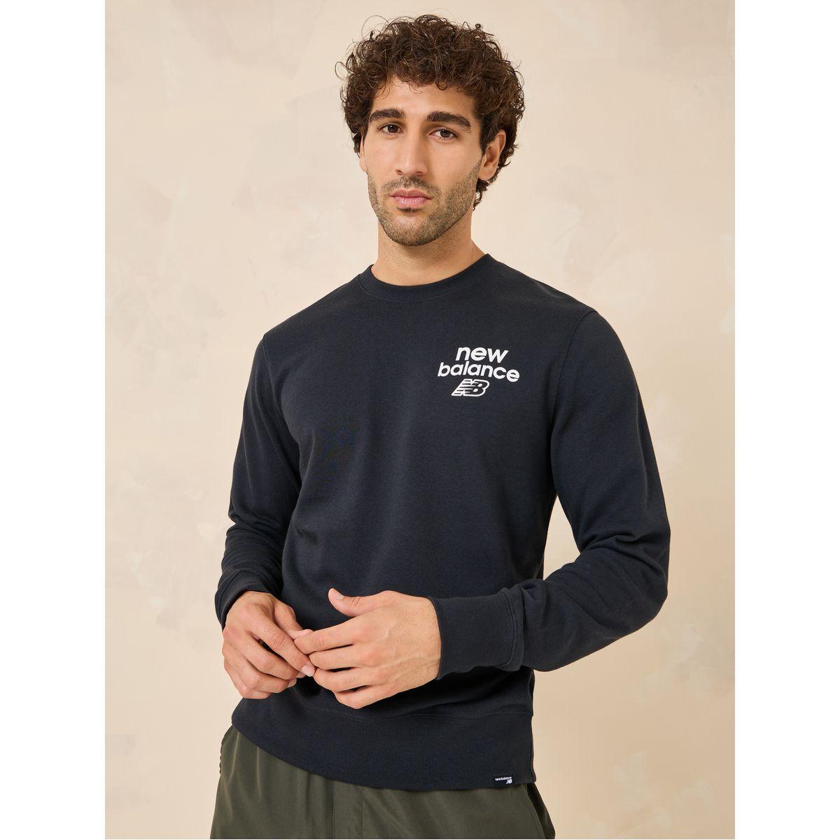 New Balance Logo Print Sport Crew Neck Sweatshirt-men-winterwear-hoodiesandsweatshirts-image-1