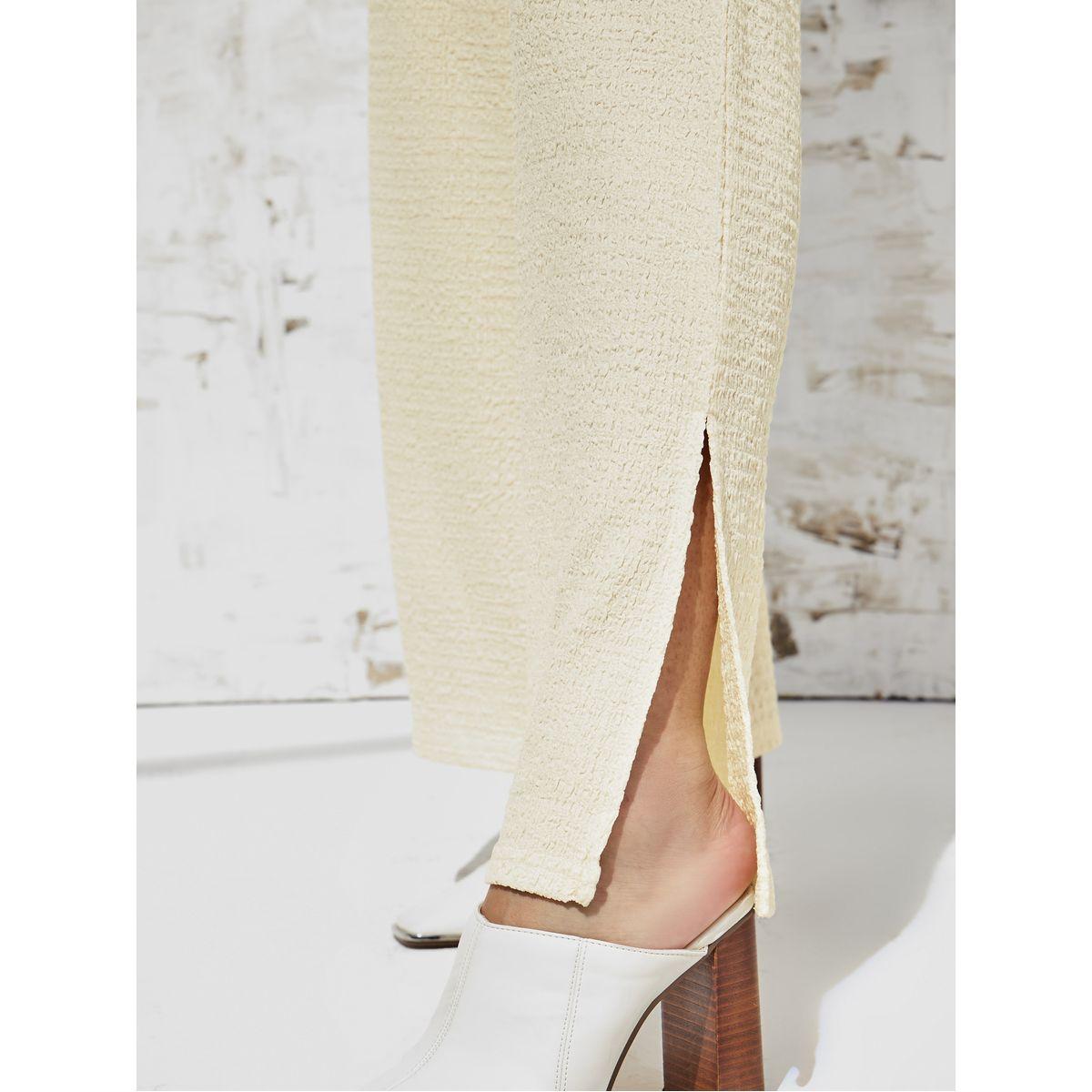 بنطال بأرجل واسعة وشق جانبي-women-clothing-bottoms-trousers-image-4