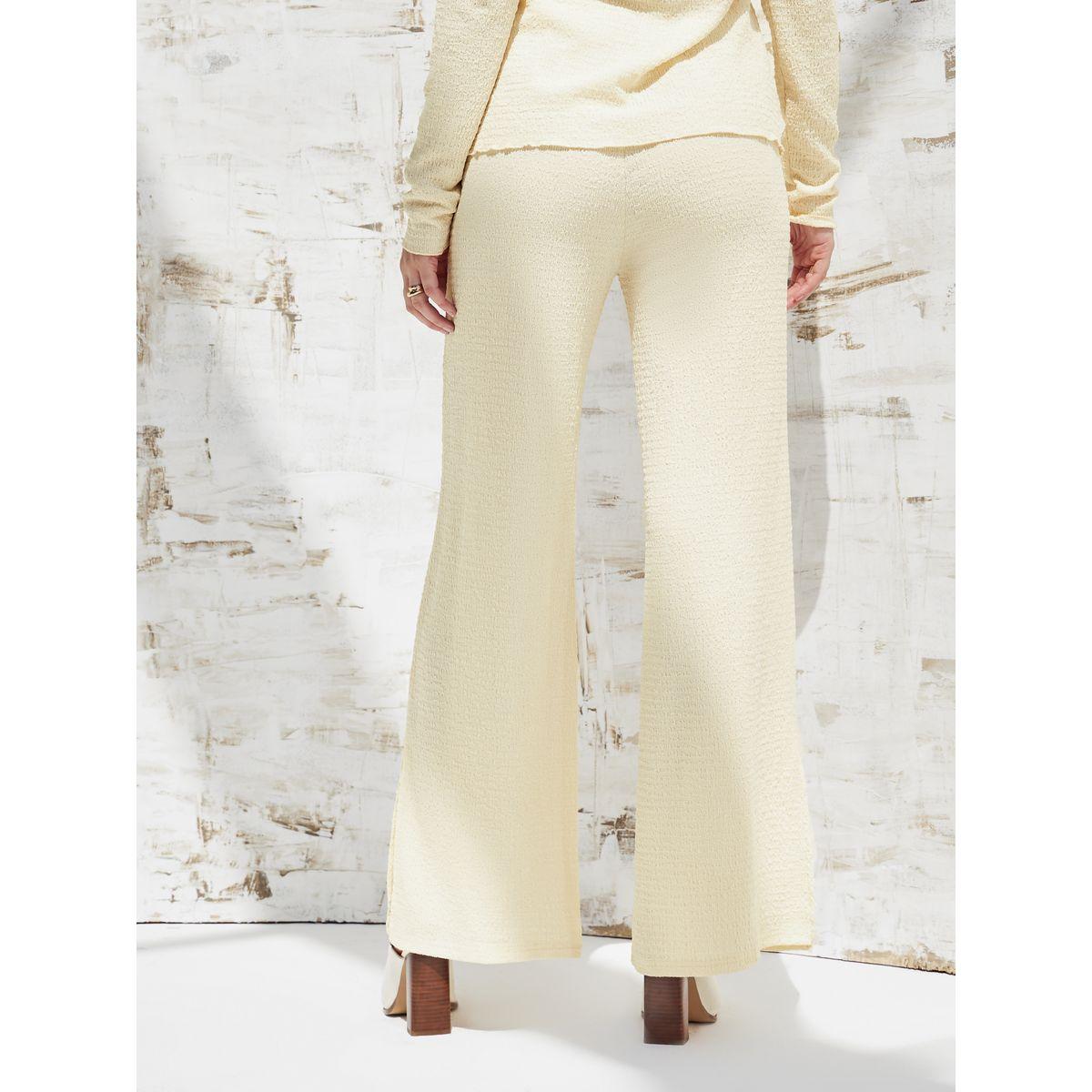 بنطال بأرجل واسعة وشق جانبي-women-clothing-bottoms-trousers-image-5
