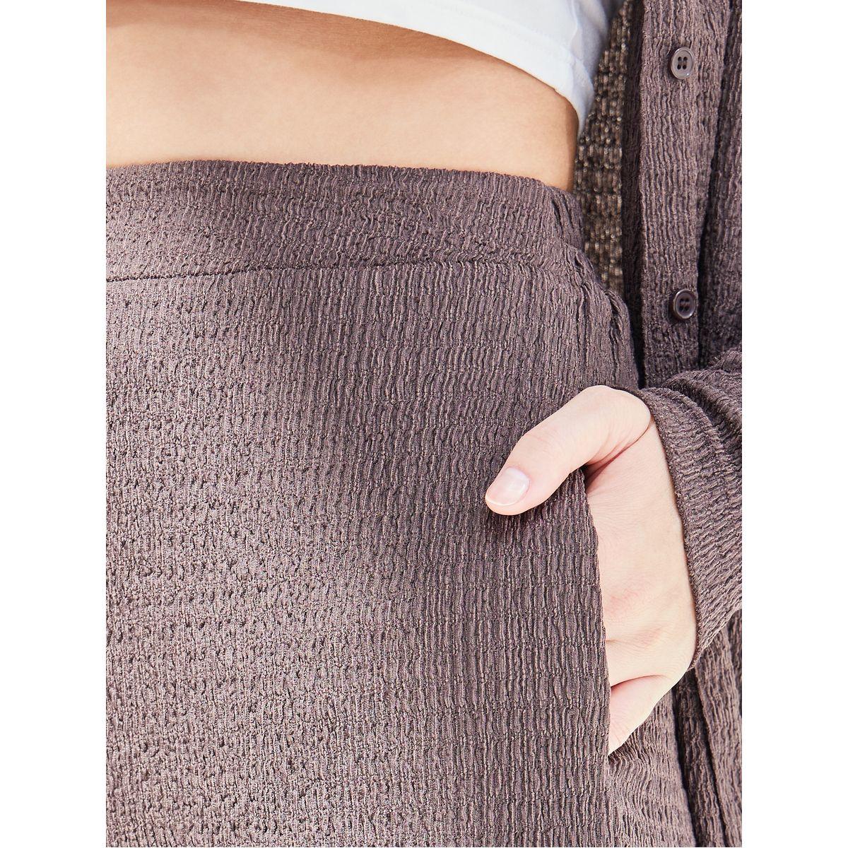 بنطال بأرجل واسعة وشق جانبي-women-clothing-bottoms-trousers-image-3