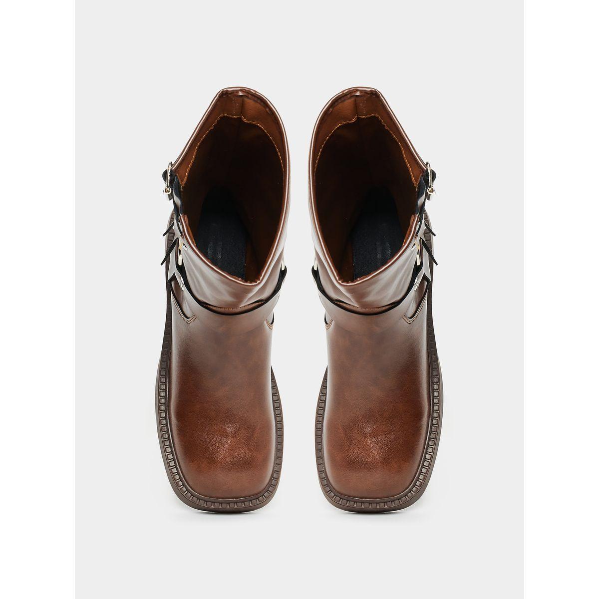 بوت بطول الكاحل بإبزيم غلق-women-shoes-boots-image-5