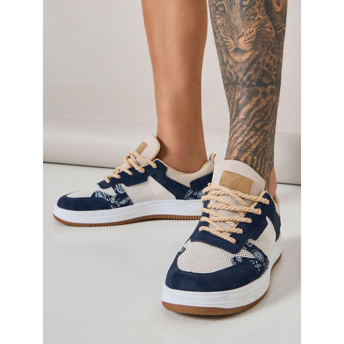 Styli Colorblock Paisely Detail Sneakers-men-shoes-sneakers-image-1