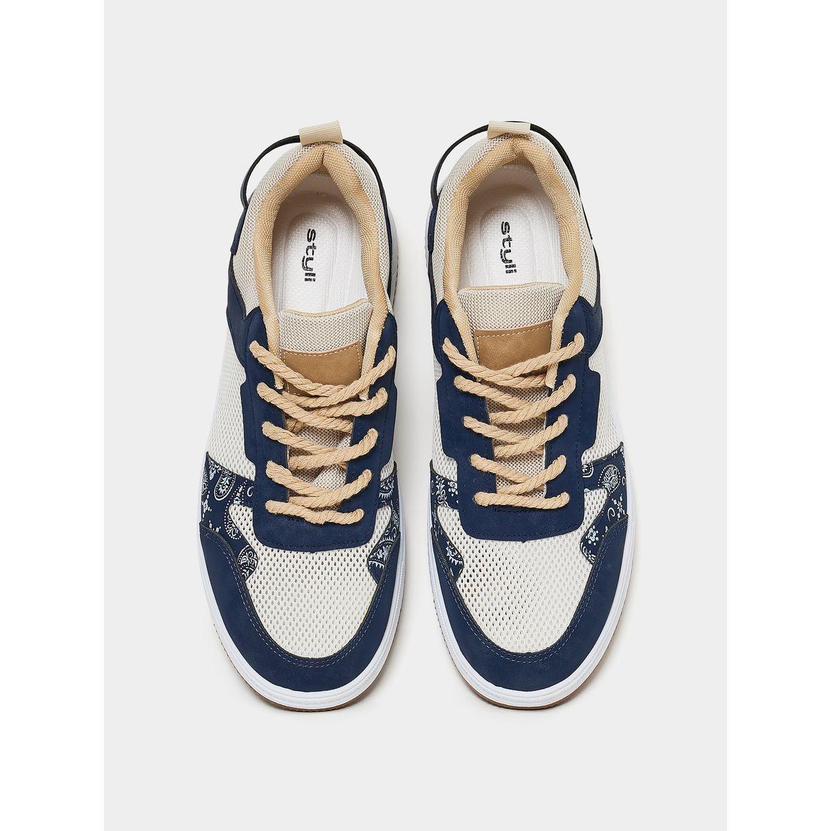 Styli Colorblock Paisely Detail Sneakers-men-shoes-sneakers-image-5