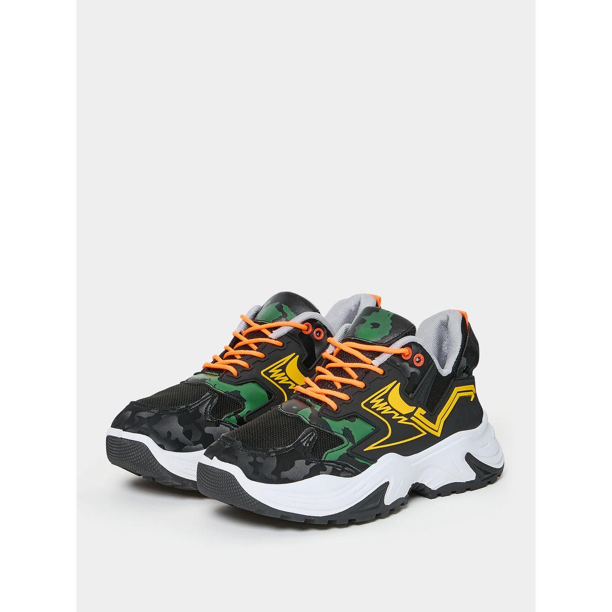 Styli Contrast Detail Textured Sneakers-men-shoes-sneakers-image-3
