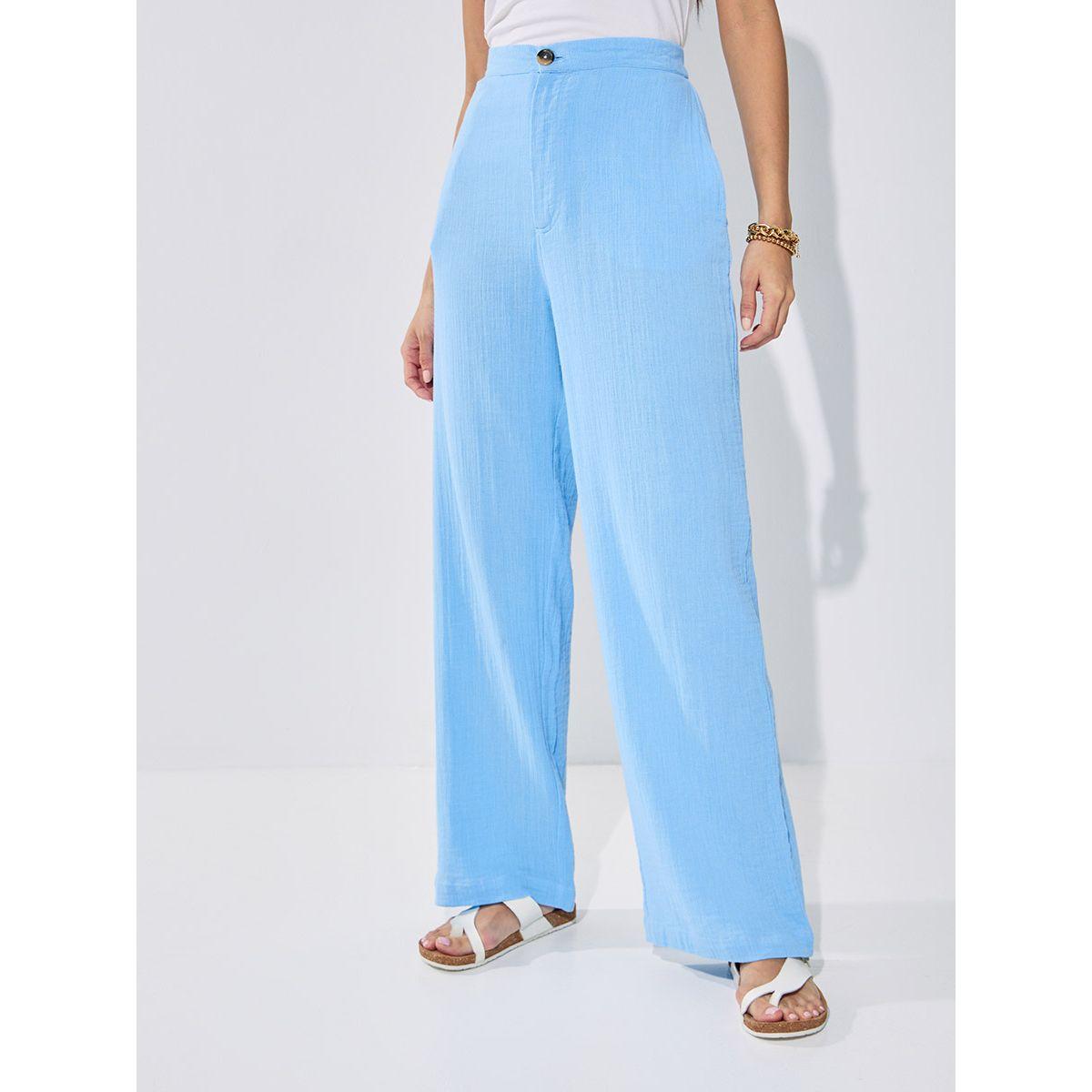 بنطال بأرجل واسعة وخصر عالي-women-clothing-bottoms-trousers-image-2