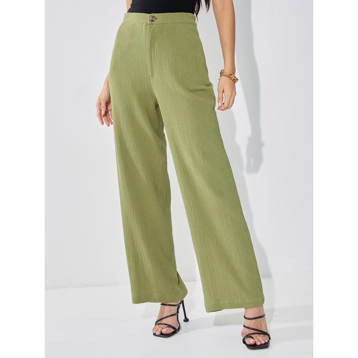 Styli Elevate High Rise Wide Leg Textured Trouser-women-clothing-bottoms-trousers-image-2
