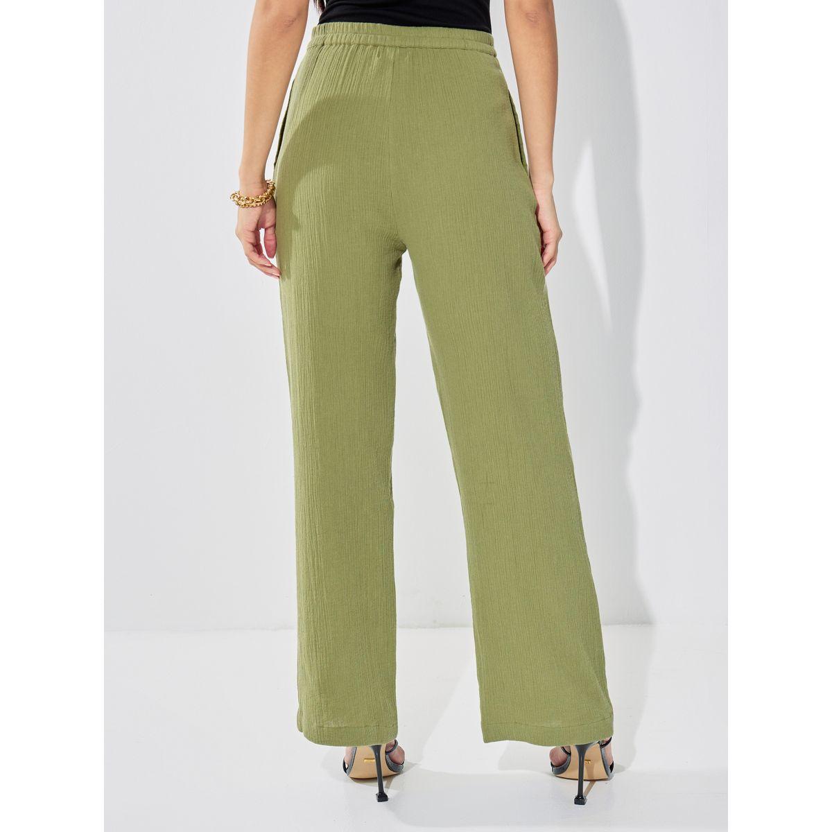 Styli Elevate High Rise Wide Leg Textured Trouser-women-clothing-bottoms-trousers-image-4