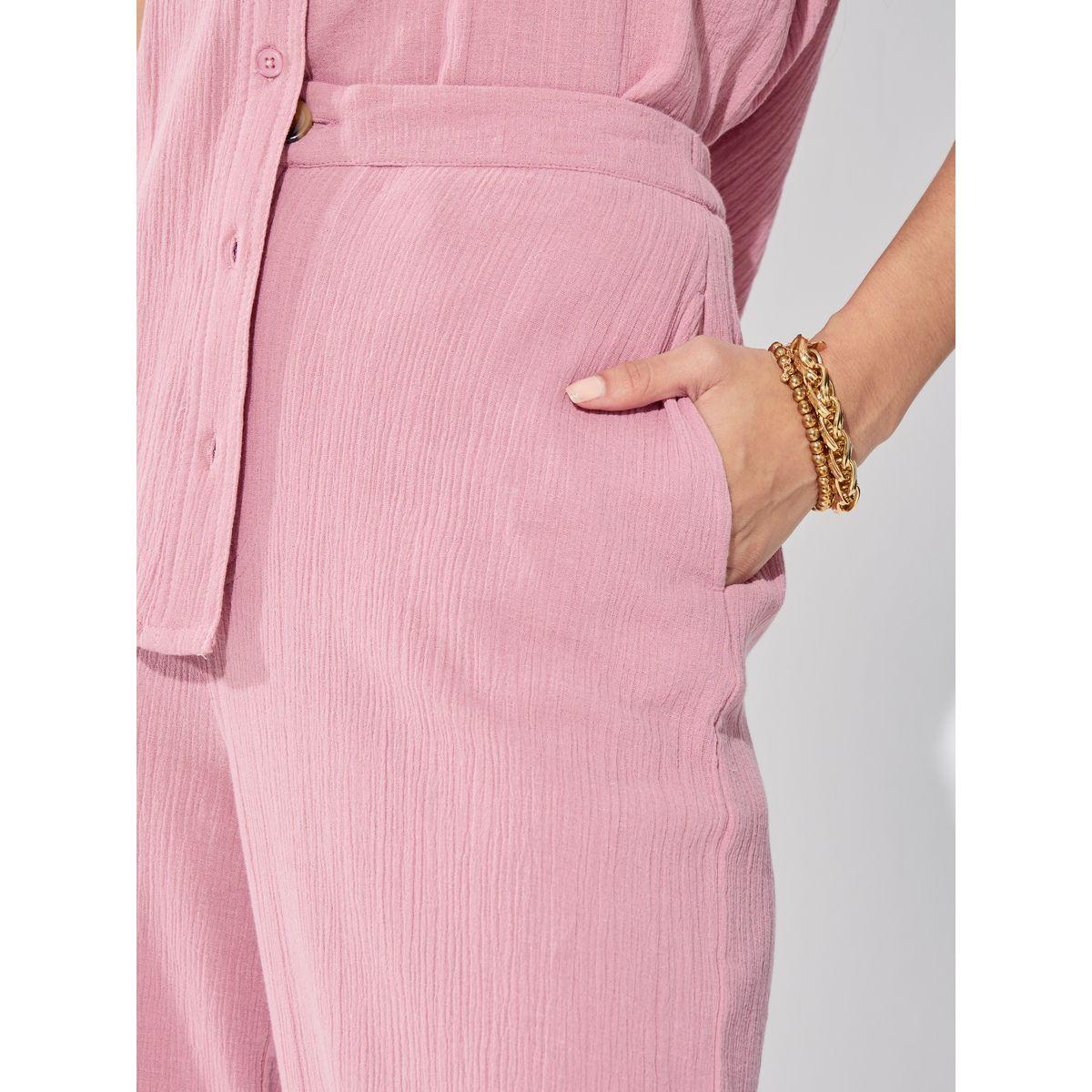 Styli Elevate High Rise Wide Leg Textured Trouser-women-clothing-bottoms-trousers-image-3