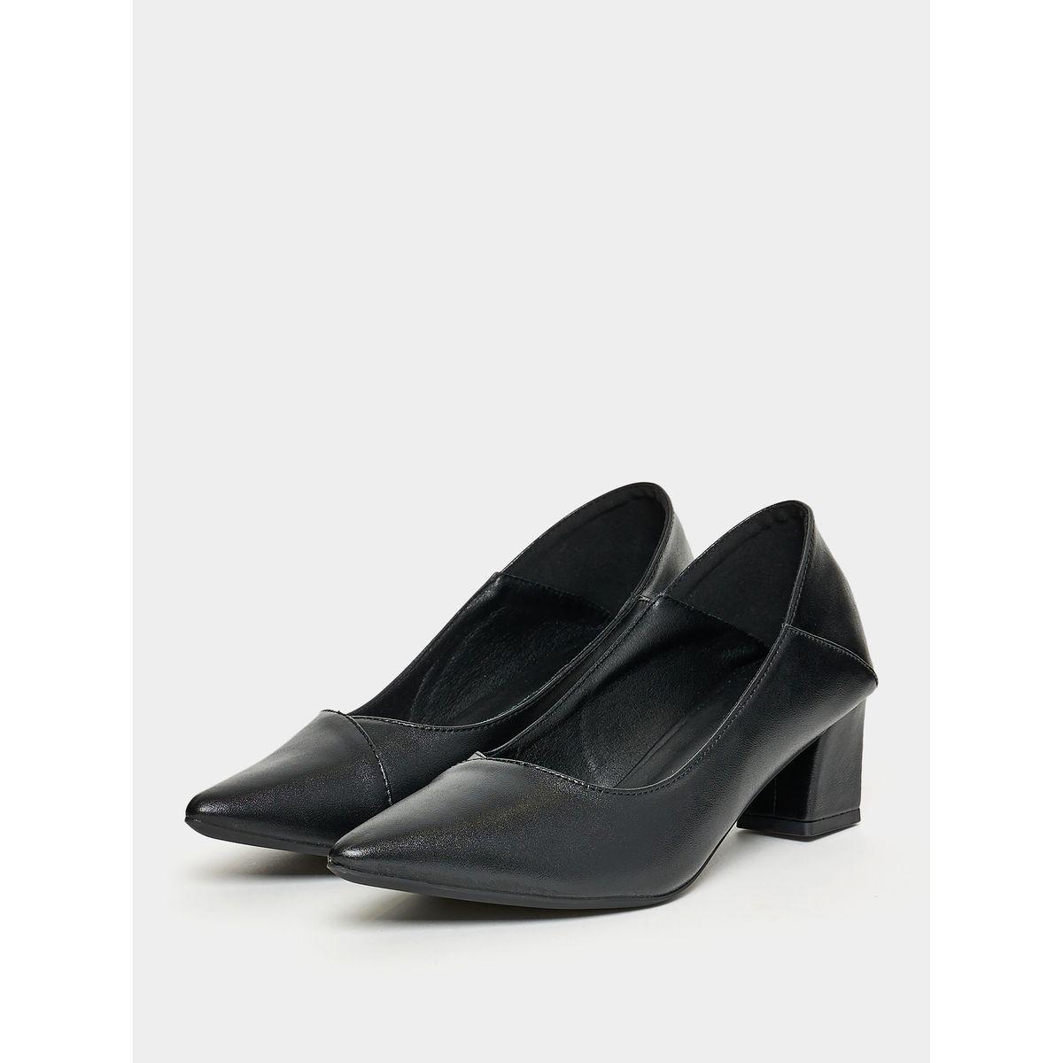 Styli Pointed Toe Block Heel Formal Shoes-women-shoes-heels-image-2