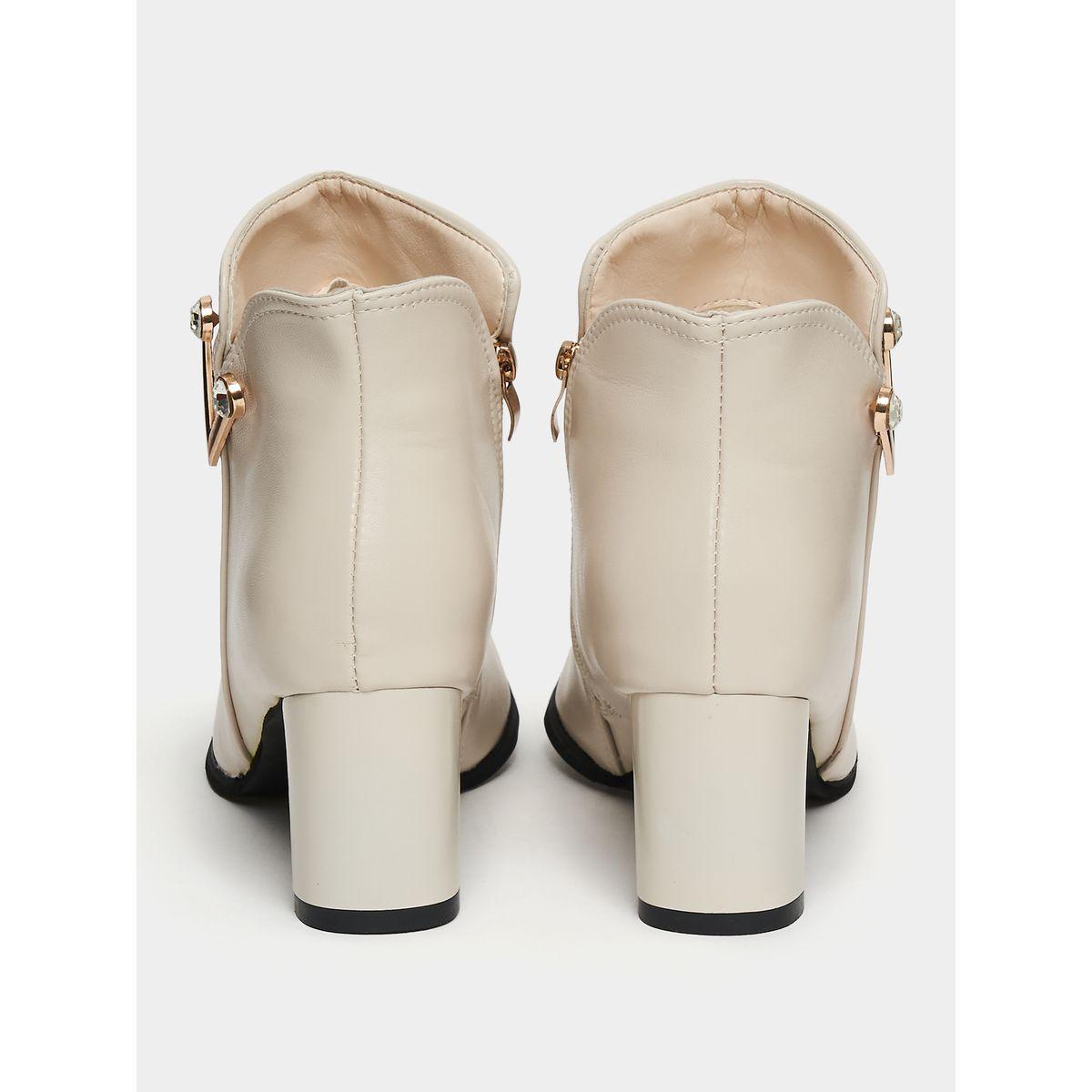 Styli Embellished Side Zip Accent Ankle Length Boots-women-shoes-boots-image-4