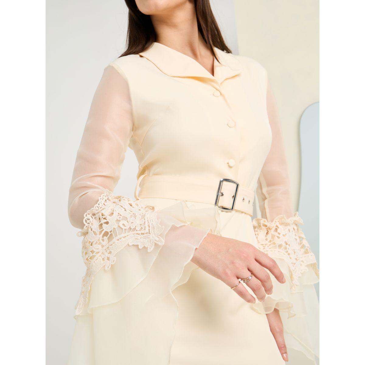 Styli Embroidered Mesh Sleeves Belted Midi Dress-women-clothing-dresses-image-3