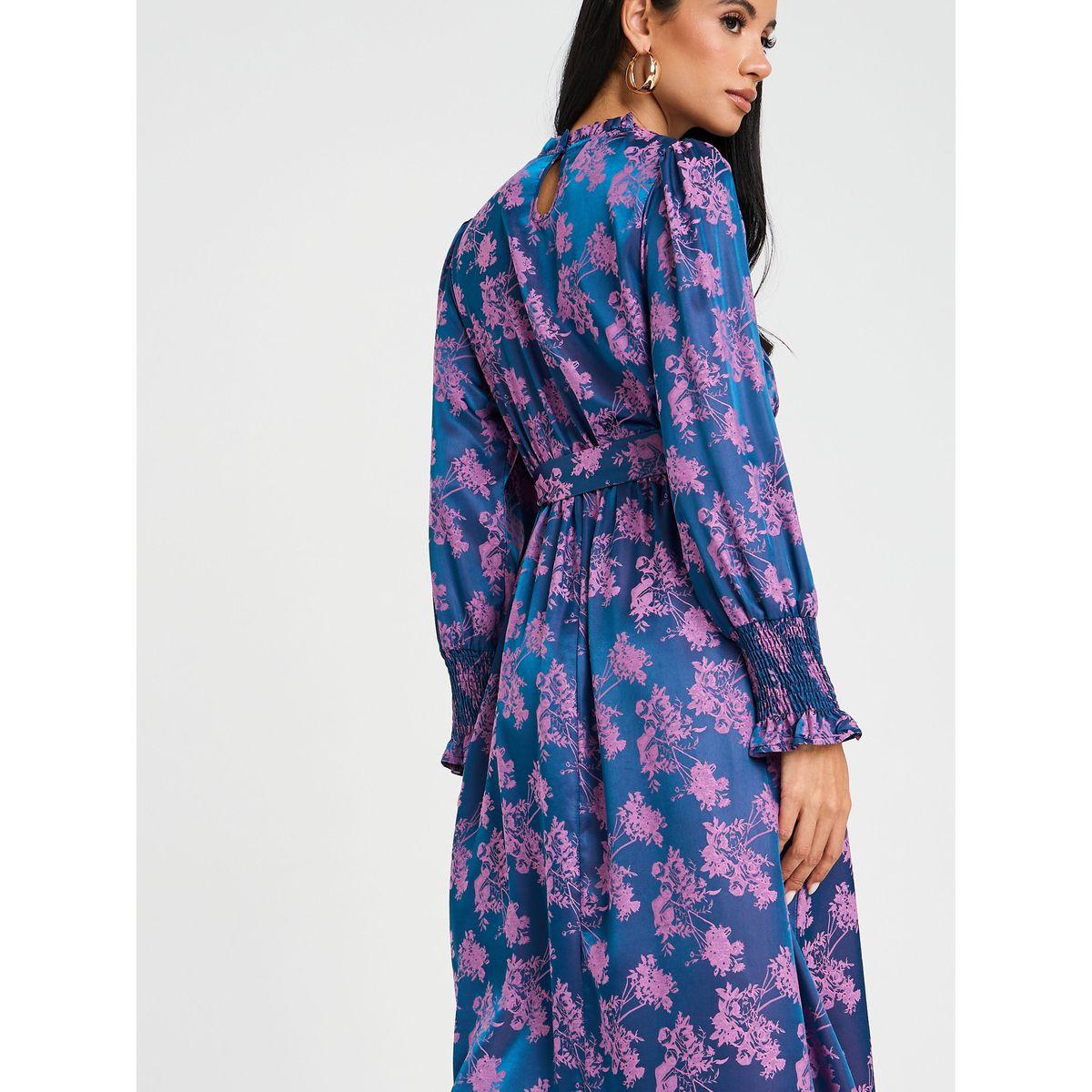 Styli Jacquard A-Line Midi Dress with Tie Belt-women-clothing-dresses-image-4