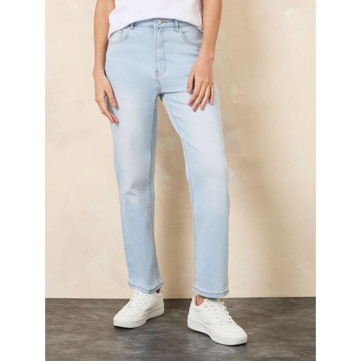Styli Mid Rise Washed Ankle Length Mom Jeans-women-clothing-bottoms-jeans-image-2
