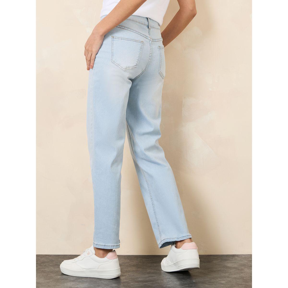 Styli Mid Rise Washed Ankle Length Mom Jeans-women-clothing-bottoms-jeans-image-4