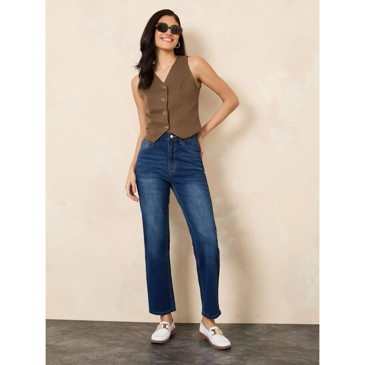 Styli Mid Rise Washed Ankle Length Mom Jeans-women-clothing-bottoms-jeans-image-1