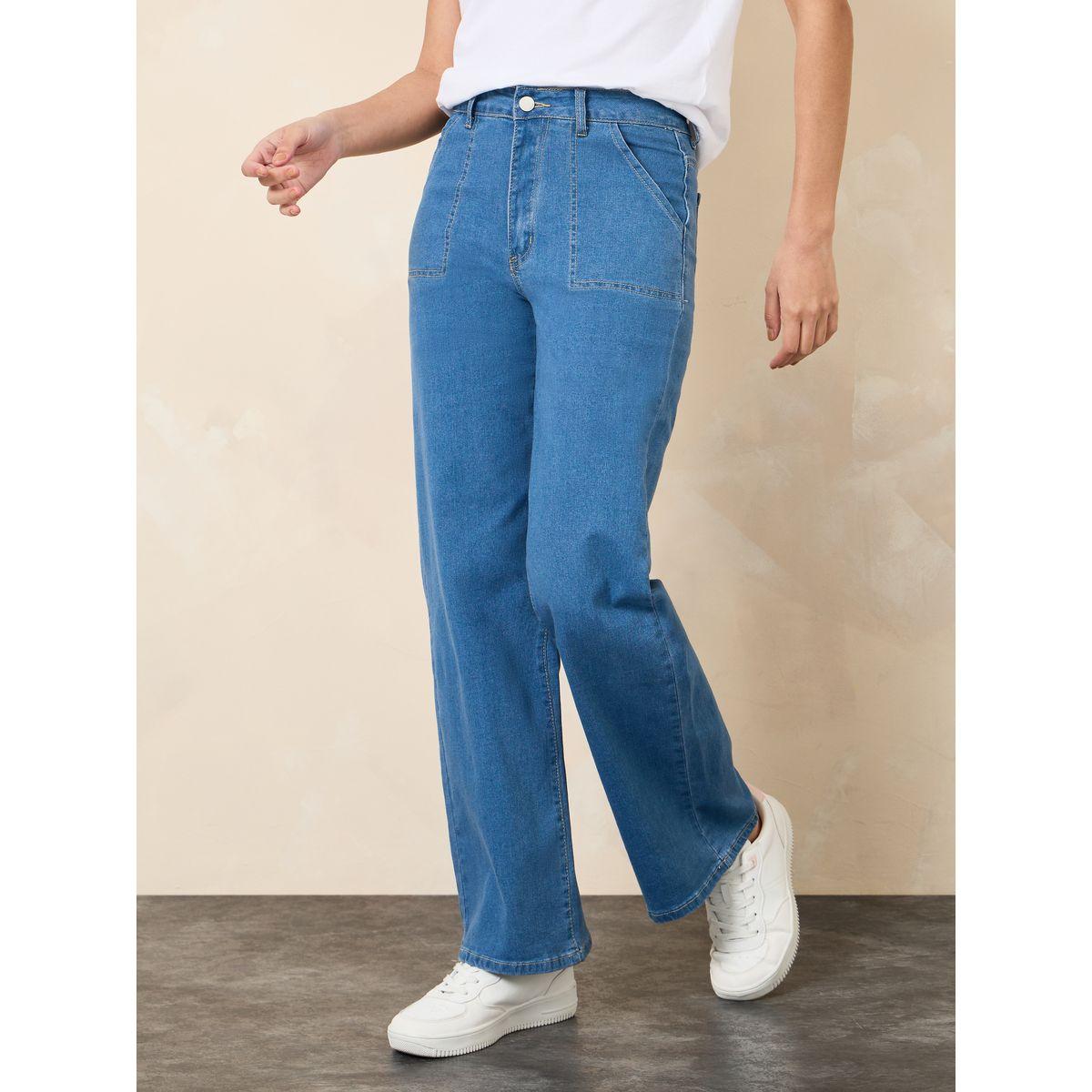 Styli Straight Fit Jeans with Square Pocket-women-clothing-bottoms-jeans-image-2