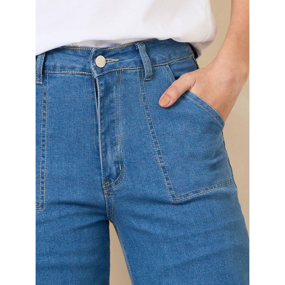 Styli Straight Fit Jeans with Square Pocket-women-clothing-bottoms-jeans-image-3