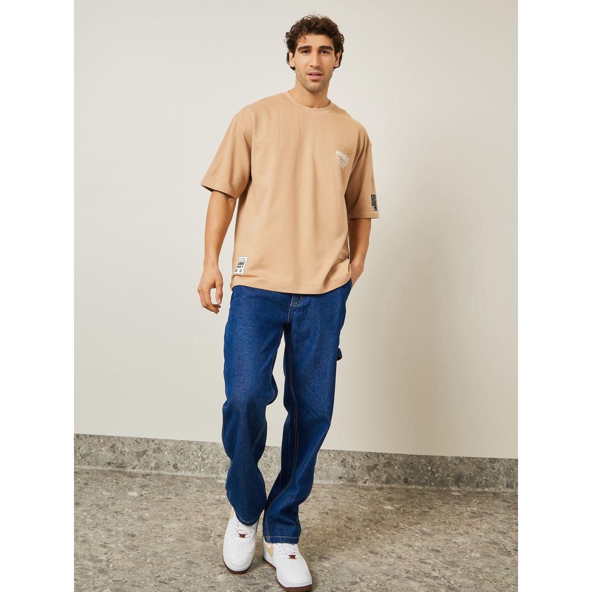 Styli Limited Oversized Premium Terry T-Shirt with Woven Badge-men-clothing-tshirtsandpolos-tshirts-image-2
