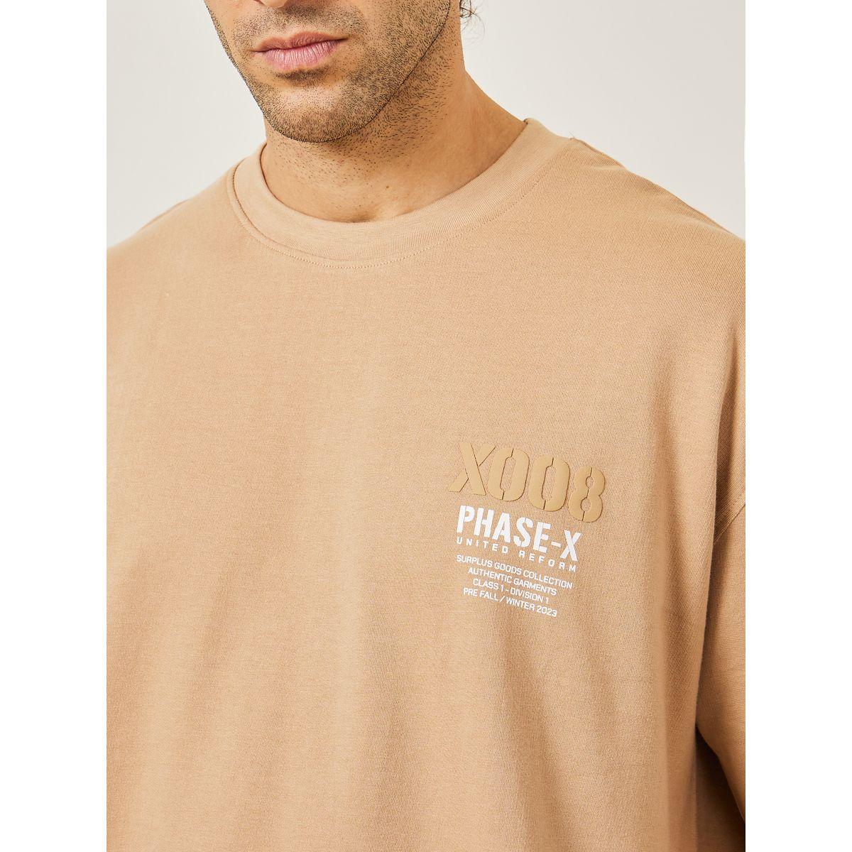 تيشيرت واسع مع شارة منسوجة-men-clothing-tshirtsandpolos-tshirts-image-3