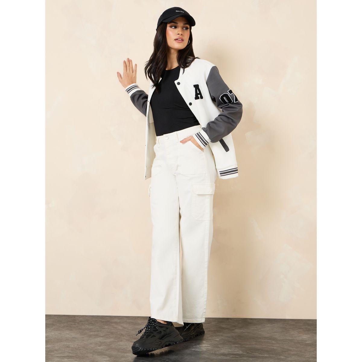 Styli Cargo Pocket Washed Straight Fit Jeans-women-clothing-bottoms-jeans-image-1