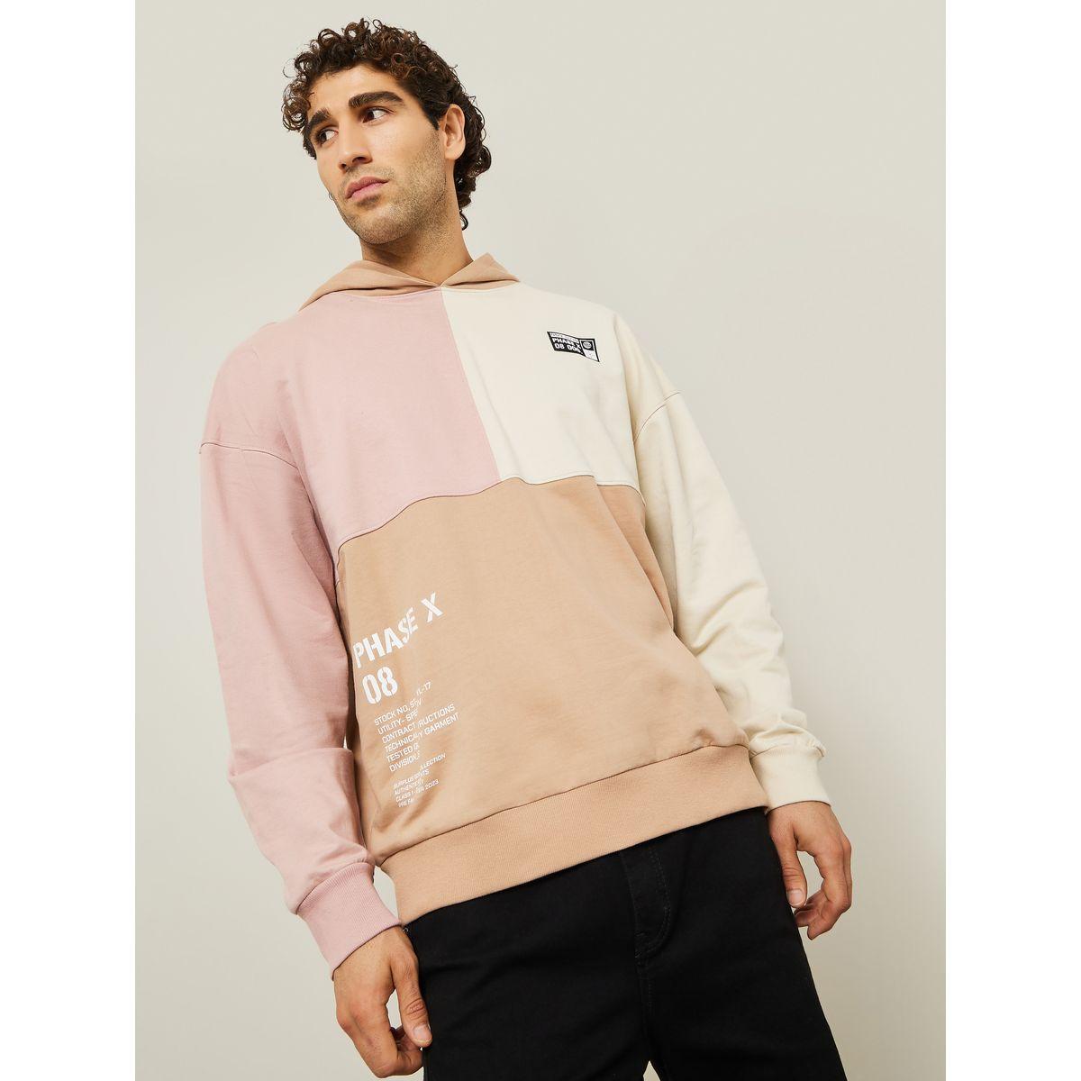 هودي فليس بنمط كتل الالوان-men-winterwear-hoodiesandsweatshirts-image-1