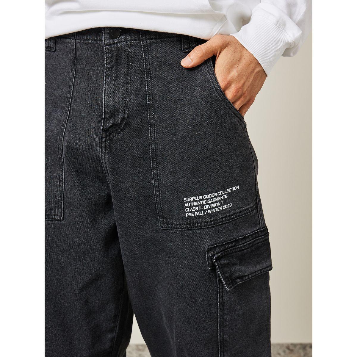 Styli Limited Wide Leg Panelled Cargo Jeans-men-clothing-bottoms-jeans-image-3