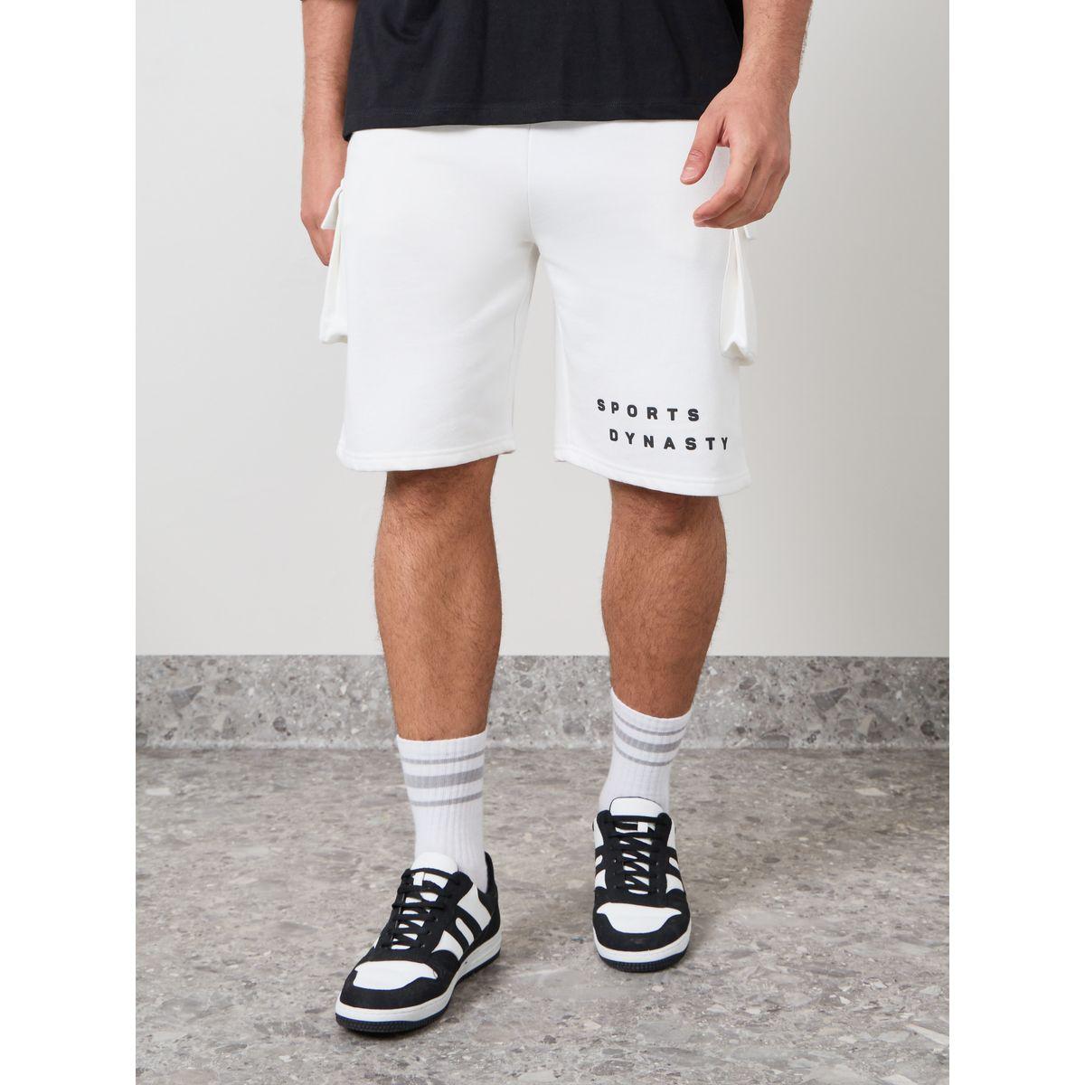 Styli Limited Oversized Cargo Pocket Fleece Shorts-men-clothing-bottoms-shorts-image-2