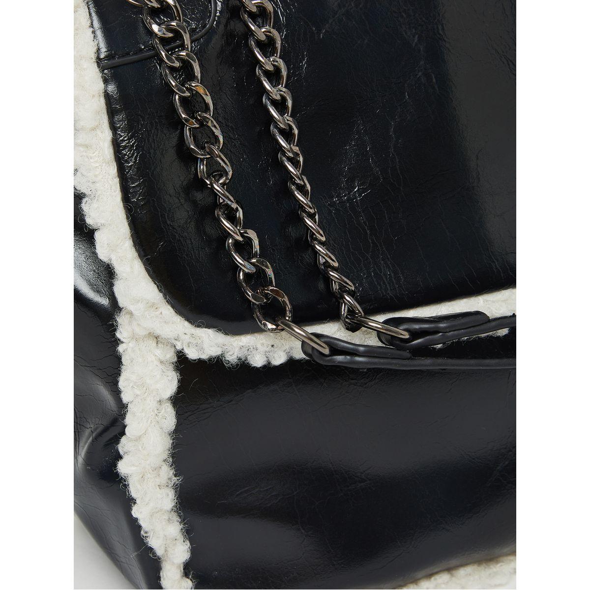 Styli Contrast Faux Fur Lining Trim Bag-women-bagsandwallets-handbags-image-4