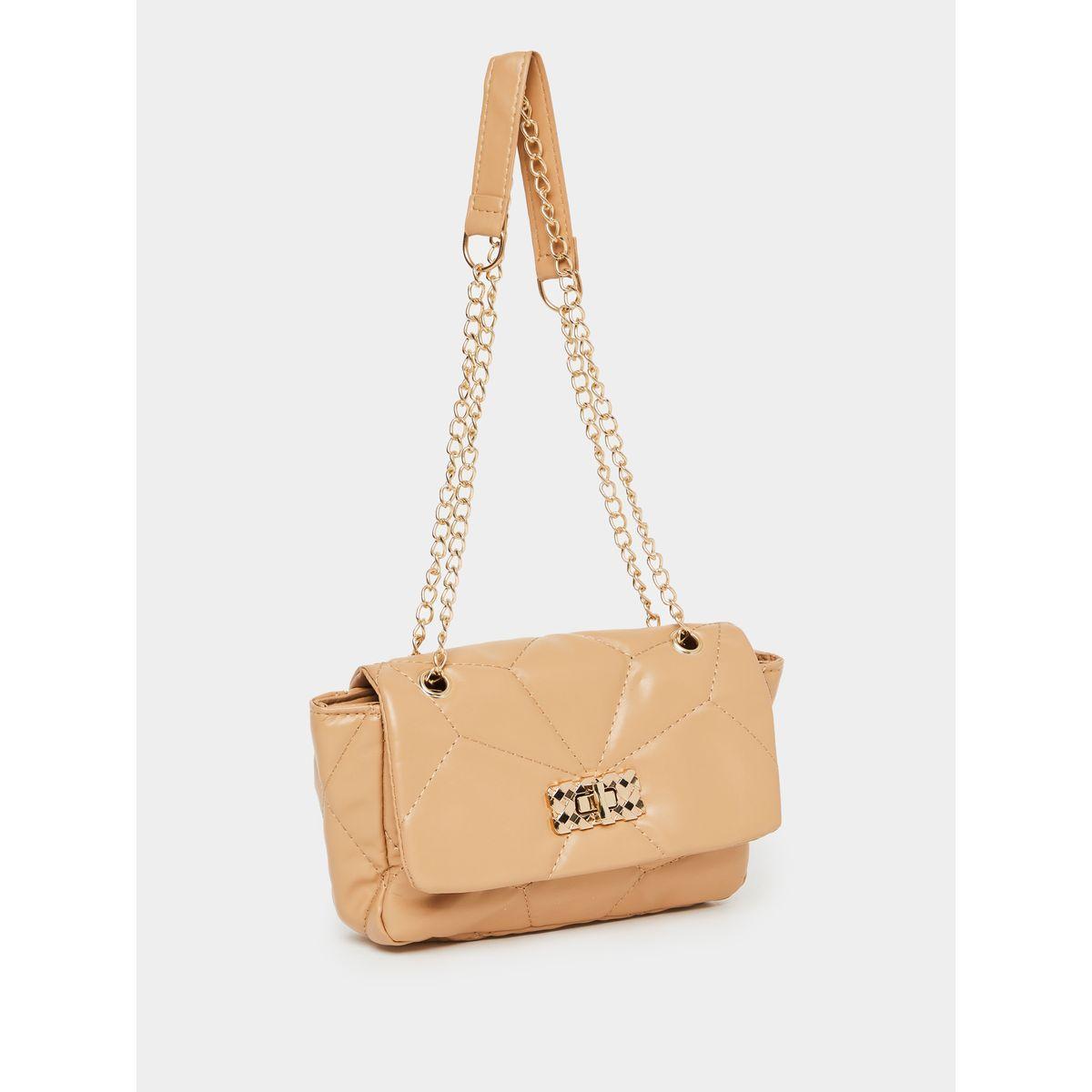 Styli Quilted Shoulder Bag with Turn Lock-women-bagsandwallets-handbags-image-1