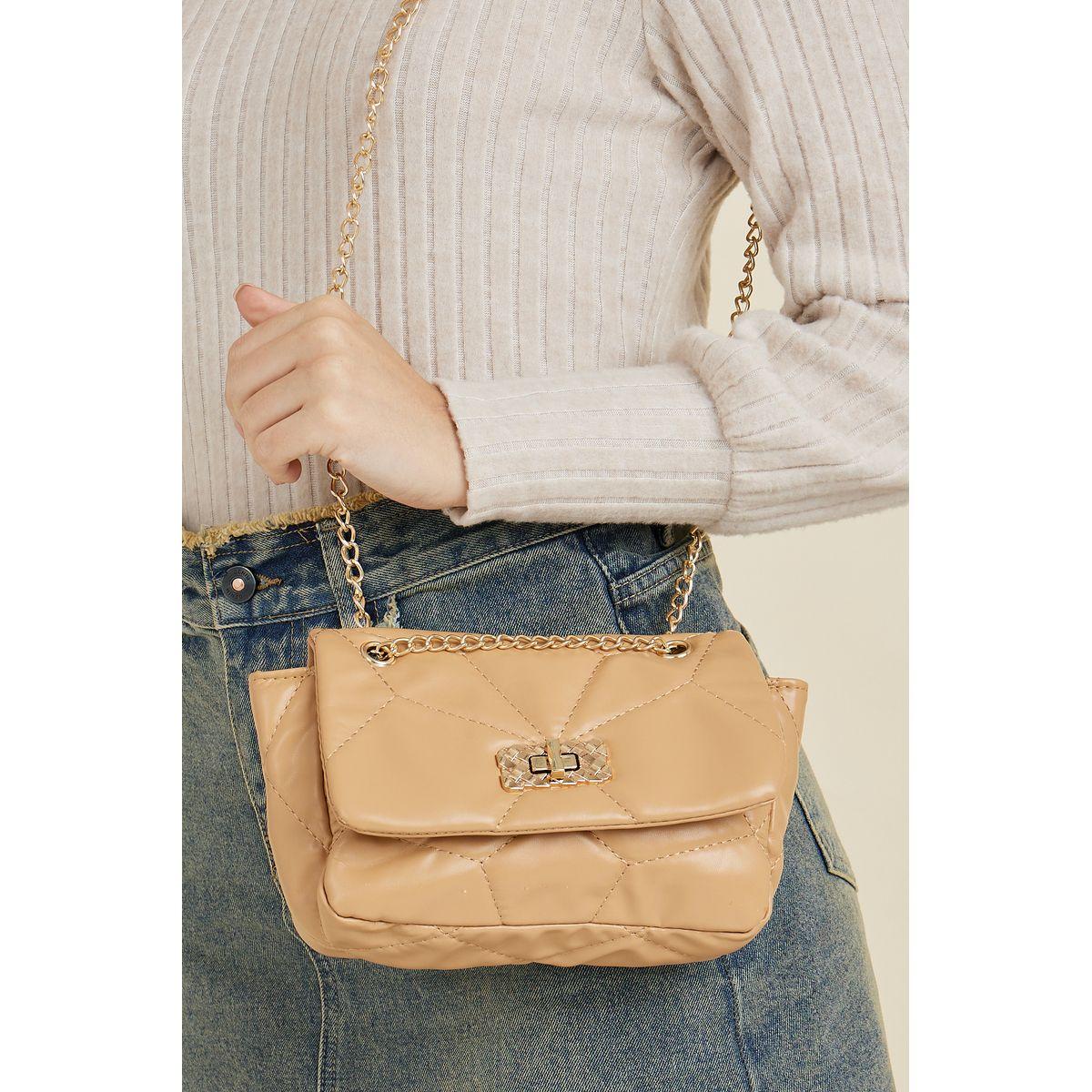 Styli Quilted Shoulder Bag with Turn Lock-women-bagsandwallets-handbags-image-3