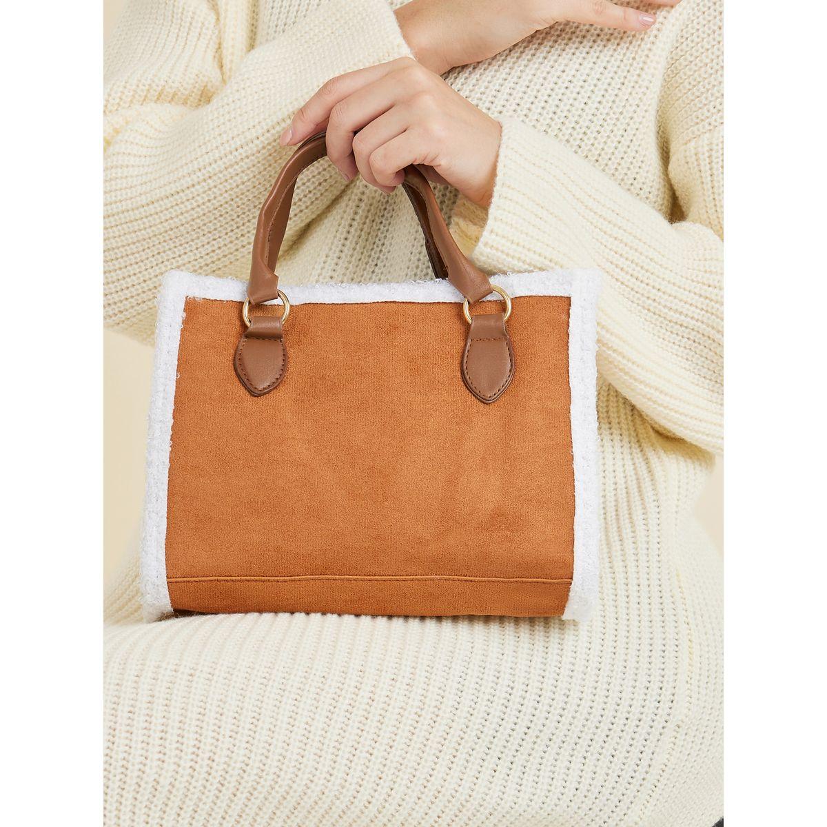 Styli Contrast Trim Fluffy Design Bag-women-bagsandwallets-handbags-image-3