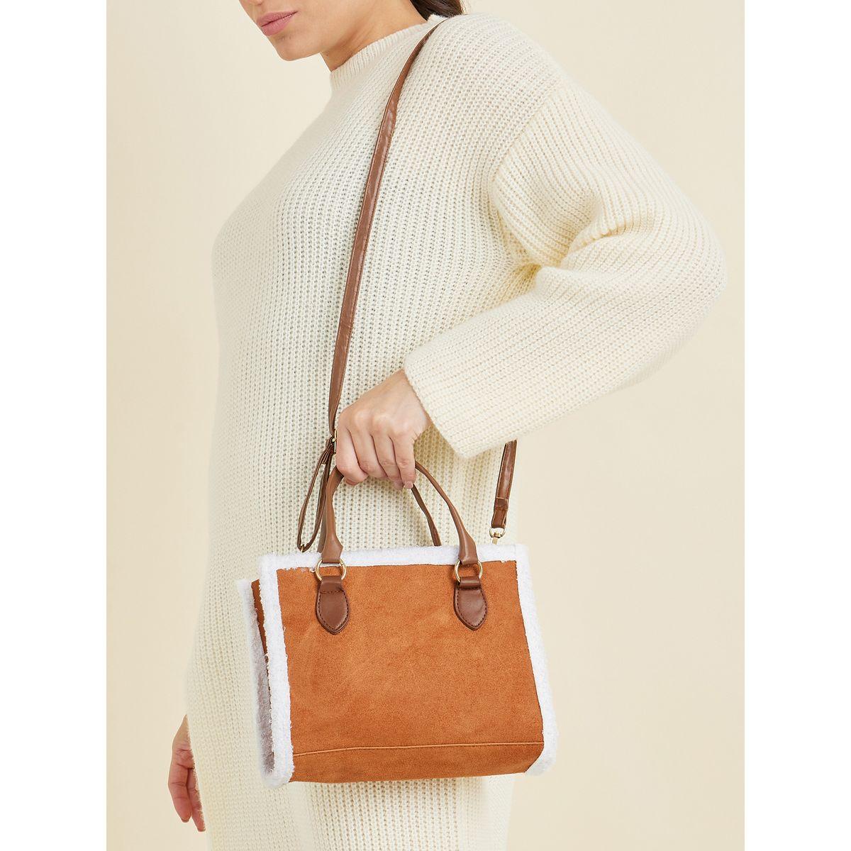 Styli Contrast Trim Fluffy Design Bag-women-bagsandwallets-handbags-image-4