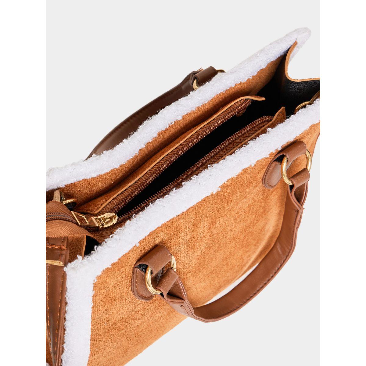 Styli Contrast Trim Fluffy Design Bag-women-bagsandwallets-handbags-image-5